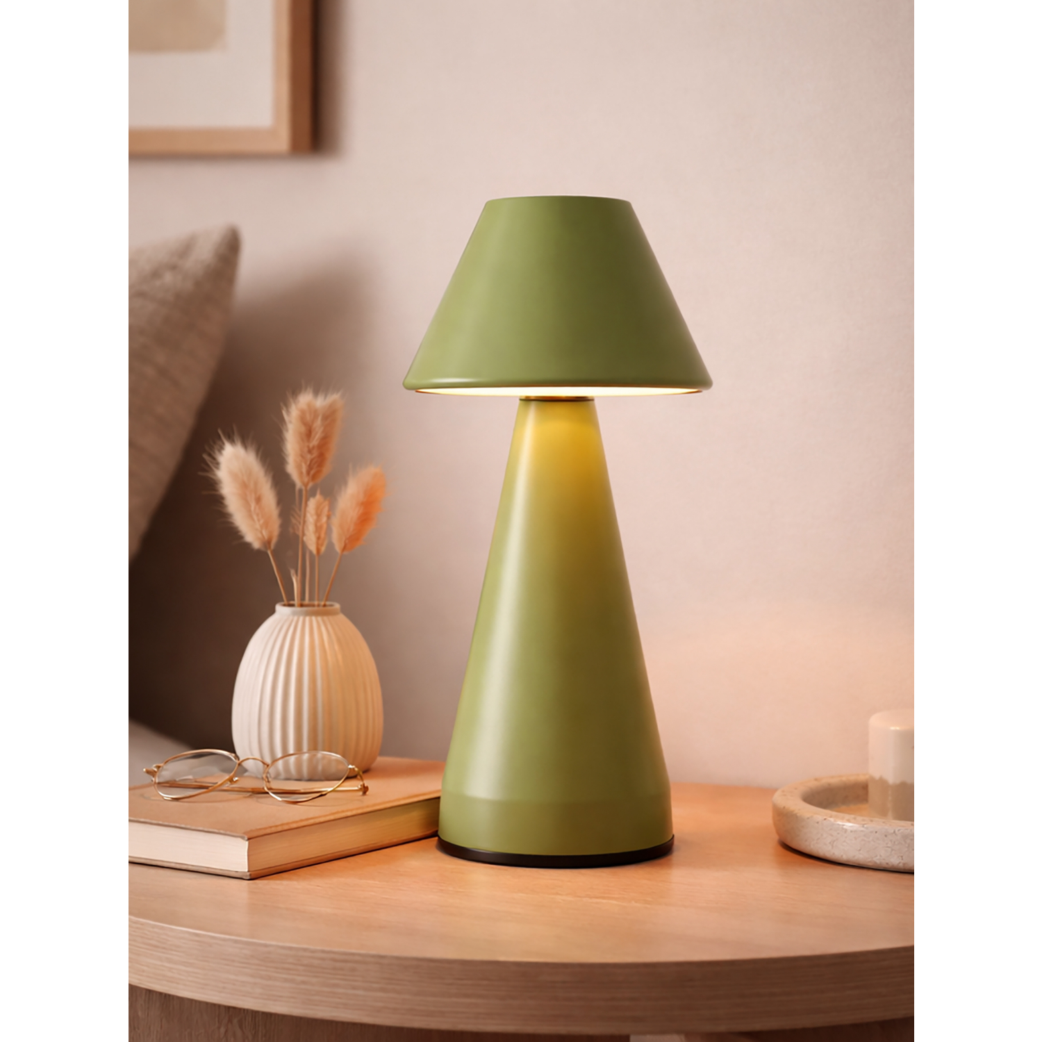 George Light Search Sage Rechargeable Cone Table Lamp
