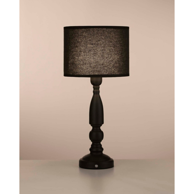 George Searchlight Black Rechargeable Candle Table Lamp - Black