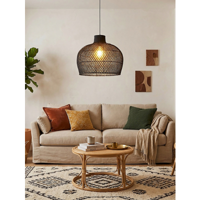 Blackwood Bamboo Woven Oversize Easy Fit Light Shade - One Size / Black