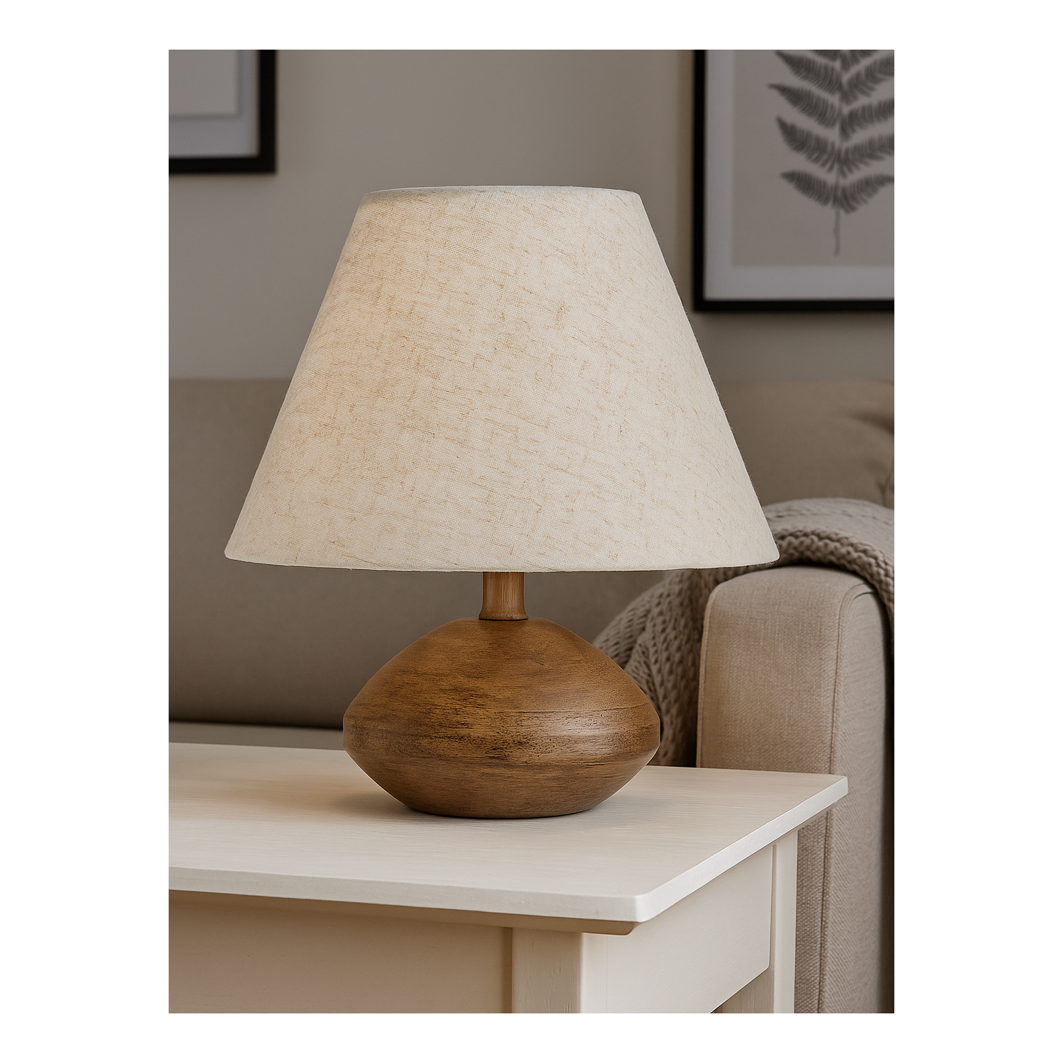 George Brown Searchlight Wood Effect Table Lamp