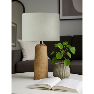 George Searchlight Natural Travertine Effect Table Lamp - Natural