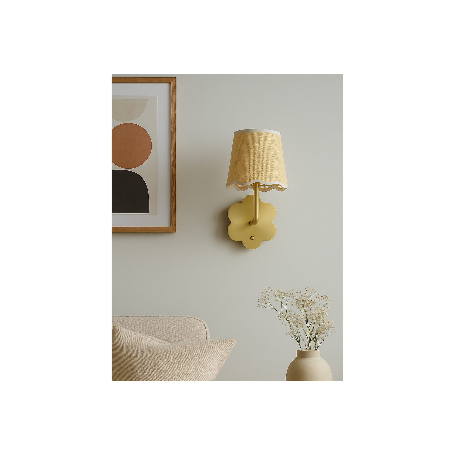 George Gold Searchlight Flower Rechargeable Wall Light