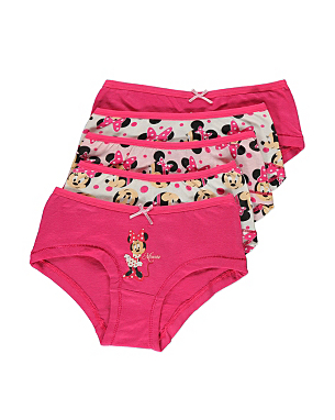 5-Pack Minnie Mouse Briefs | Girls | George at ASDA