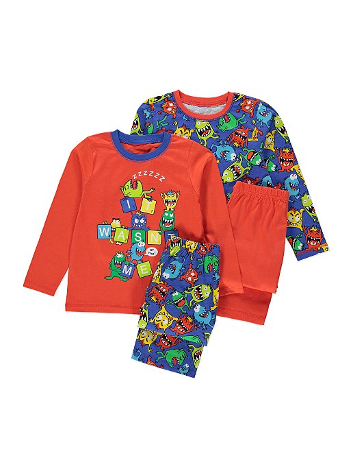 Asda Asda George Boys Multicoloured Geometric   Pyjama Top Size 6-7 Years 