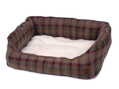 Petface Country Check Square Dog Bed Home at ASDA