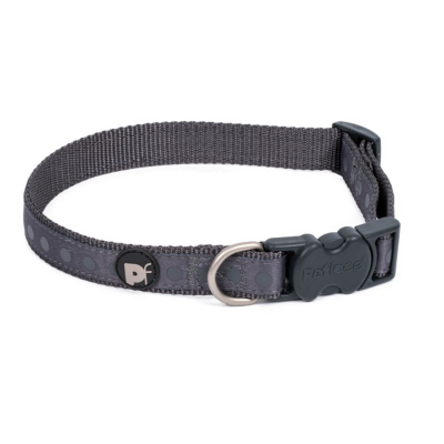 Petface Grey Dots Dog Collar Home at ASDA