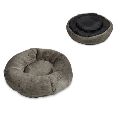 Petface Luxury Faux Fur Donut Bed Home at ASDA