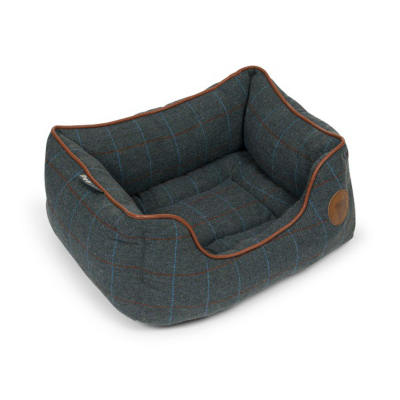 Petface Twilight Tweed Square Dog Bed Home at ASDA