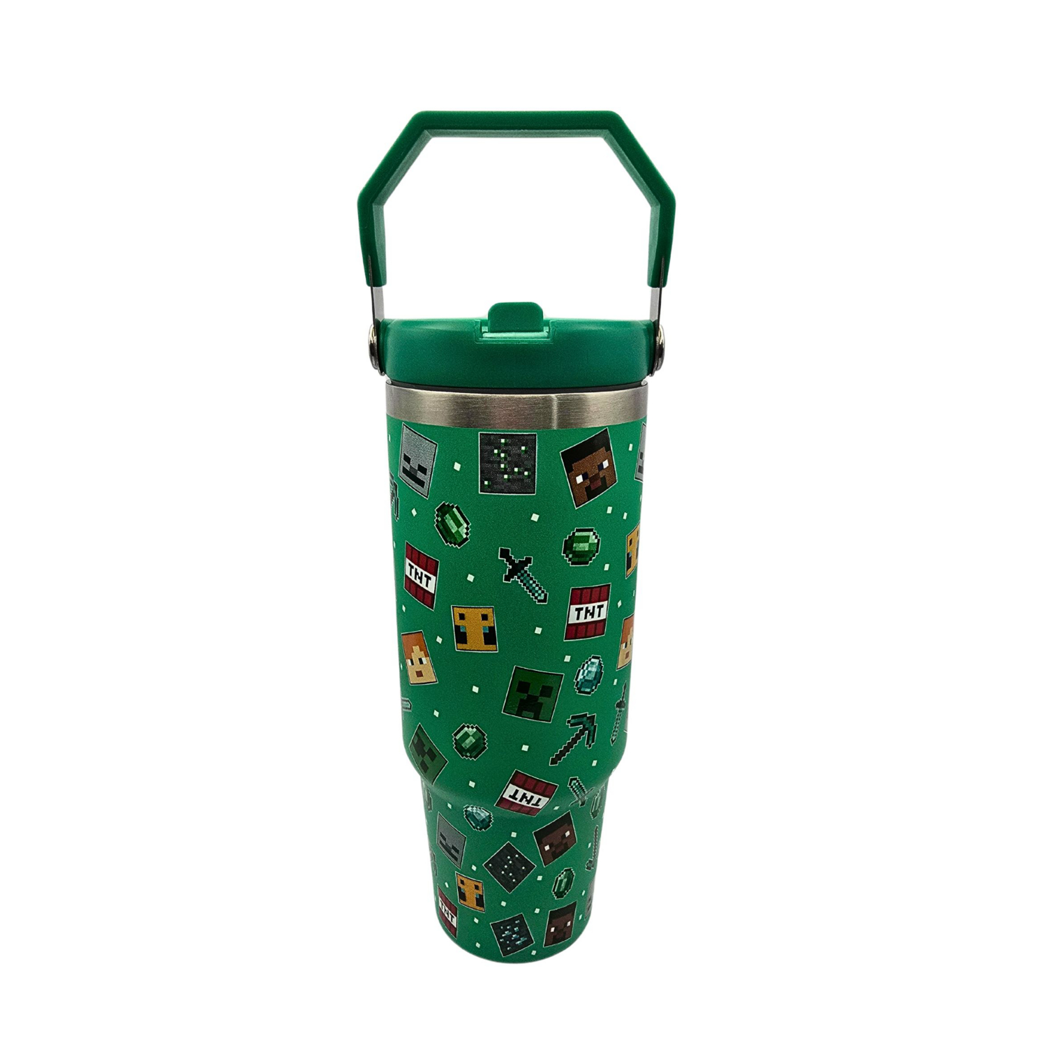 Minecraft 30Oz Stainless Steel Carry Travel Mug