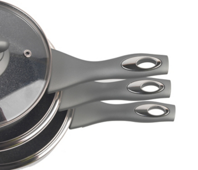 Salter Marble Coated Grey Pan Set 3 Piece Home & Garden