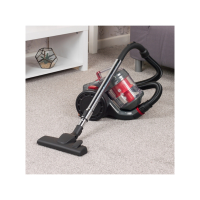 Beldray BEL0700 Compact Vac Lite 2L Cyclonic Bagless Cylinder 700W Vacuum Cleaner - Red / Graphite, Grey