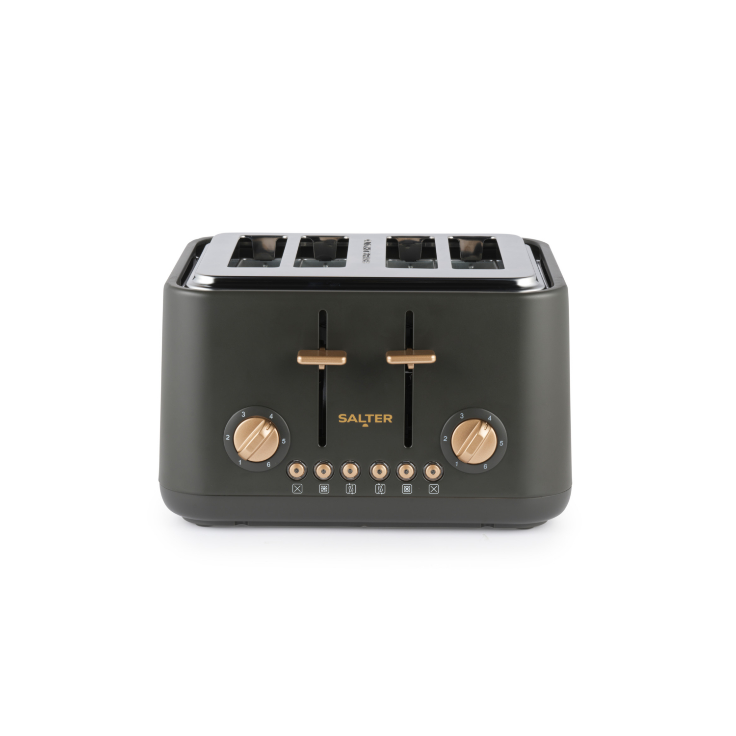 Salter 4 Slice Toaster Charcoal - High-Lift Eject - Removable Crumb Tray - Image 5