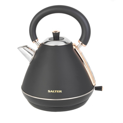 rose gold and silver kettle