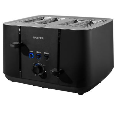 George Salter EK5565MBLK Kuro 4-Slice Toaster - Black