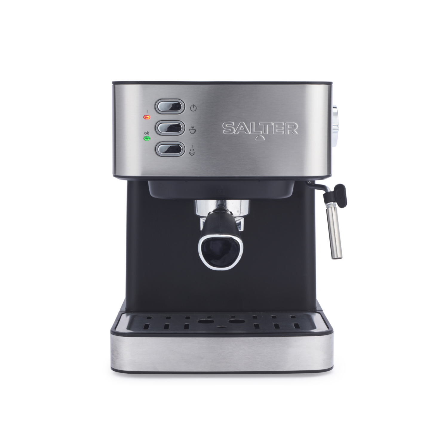Salter Silver Manual Espresso Coffee Maker