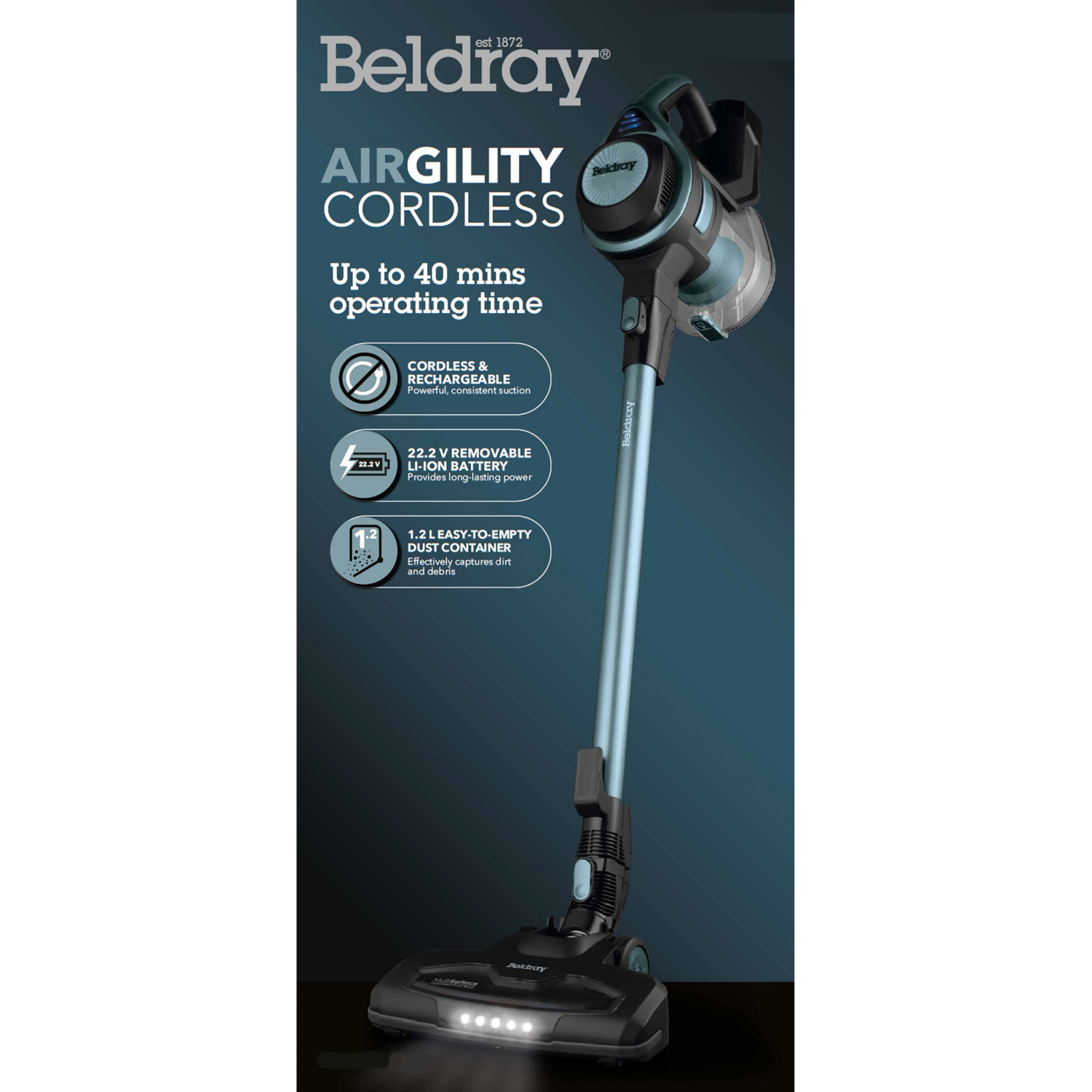 George Blue 22.2V Airgilty - Cordless Vac Cleaner