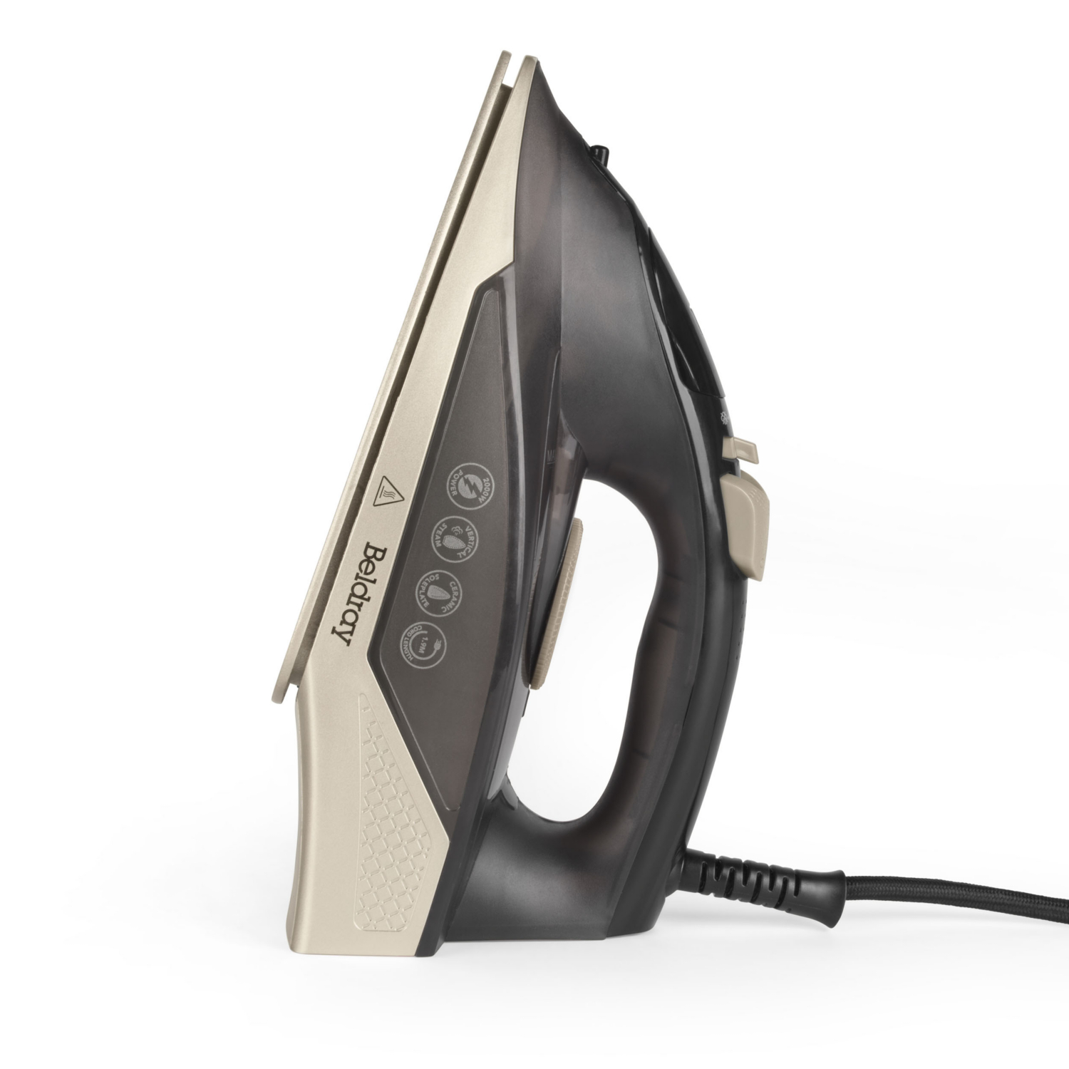Beldray Bel01848 2000W Steam Iron – Compact Traditional Iron, Ceramic Soleplate, 230Ml Water Tank With Spray Function, 100 G/Min Steam Shot, Variable - Image 2
