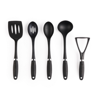 George Russell Hobbs 5 Piece Venus Utensil Set - Black
