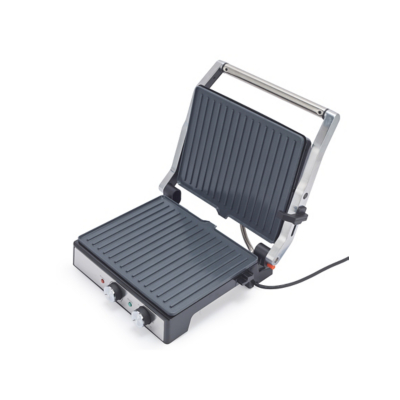 George Salter Large Stainless Steel Grill With Timer - Silver