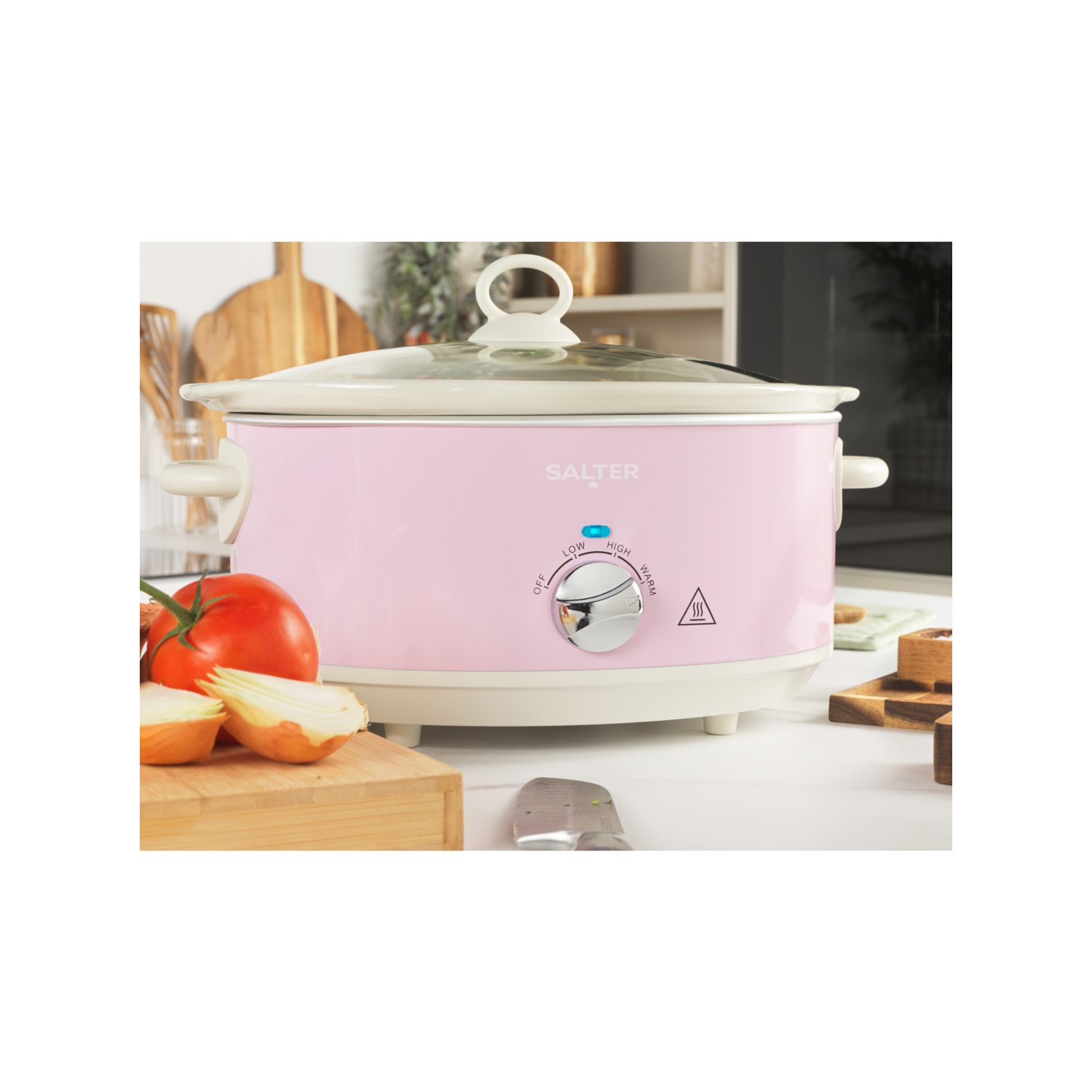 Salter Retro Slow Cooker - Pink, Pink - Image 5