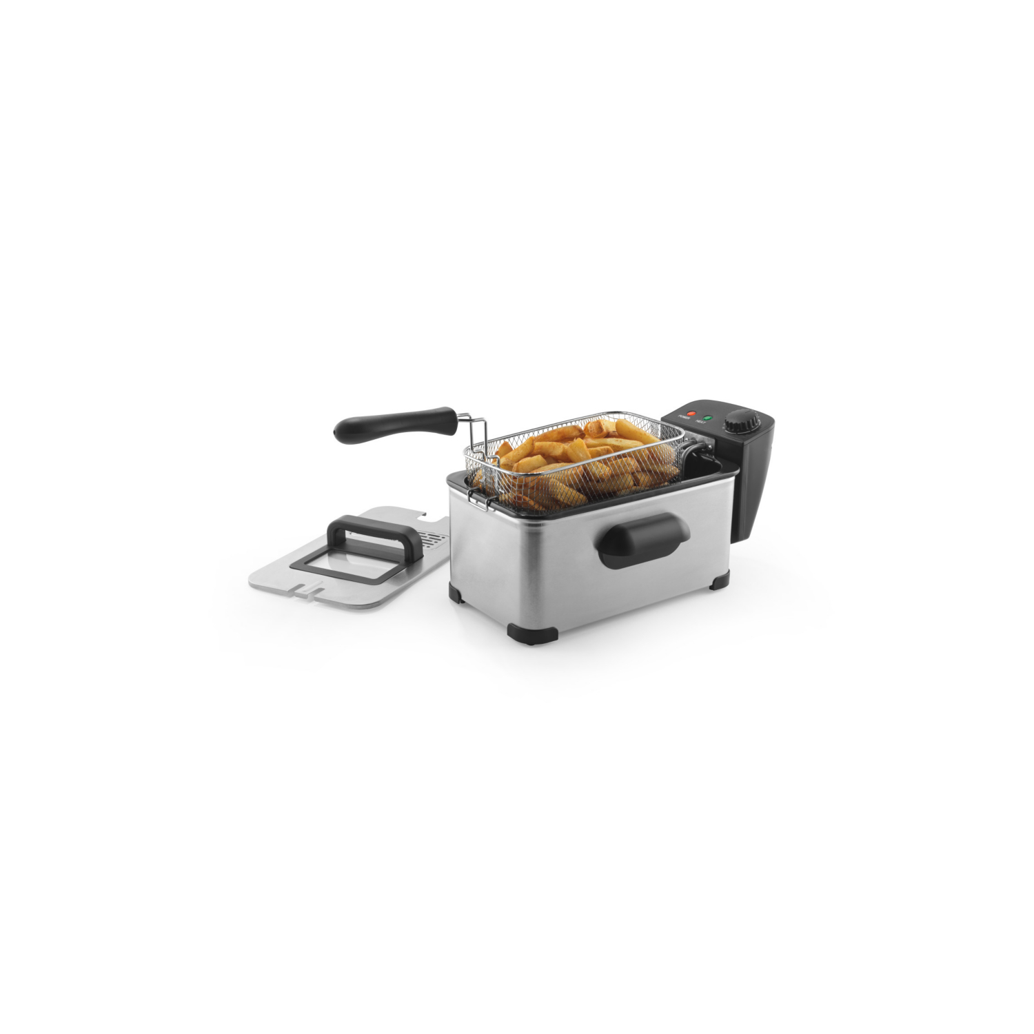 Progress Silver Stainless Steel 3L Deep Fat Fryer