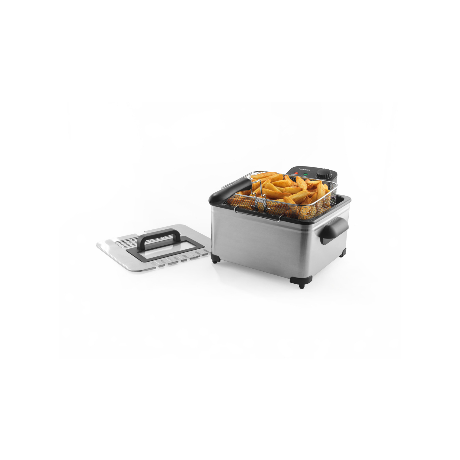 Progress Silver Stainless Steel 5L Deep Fat Fryer