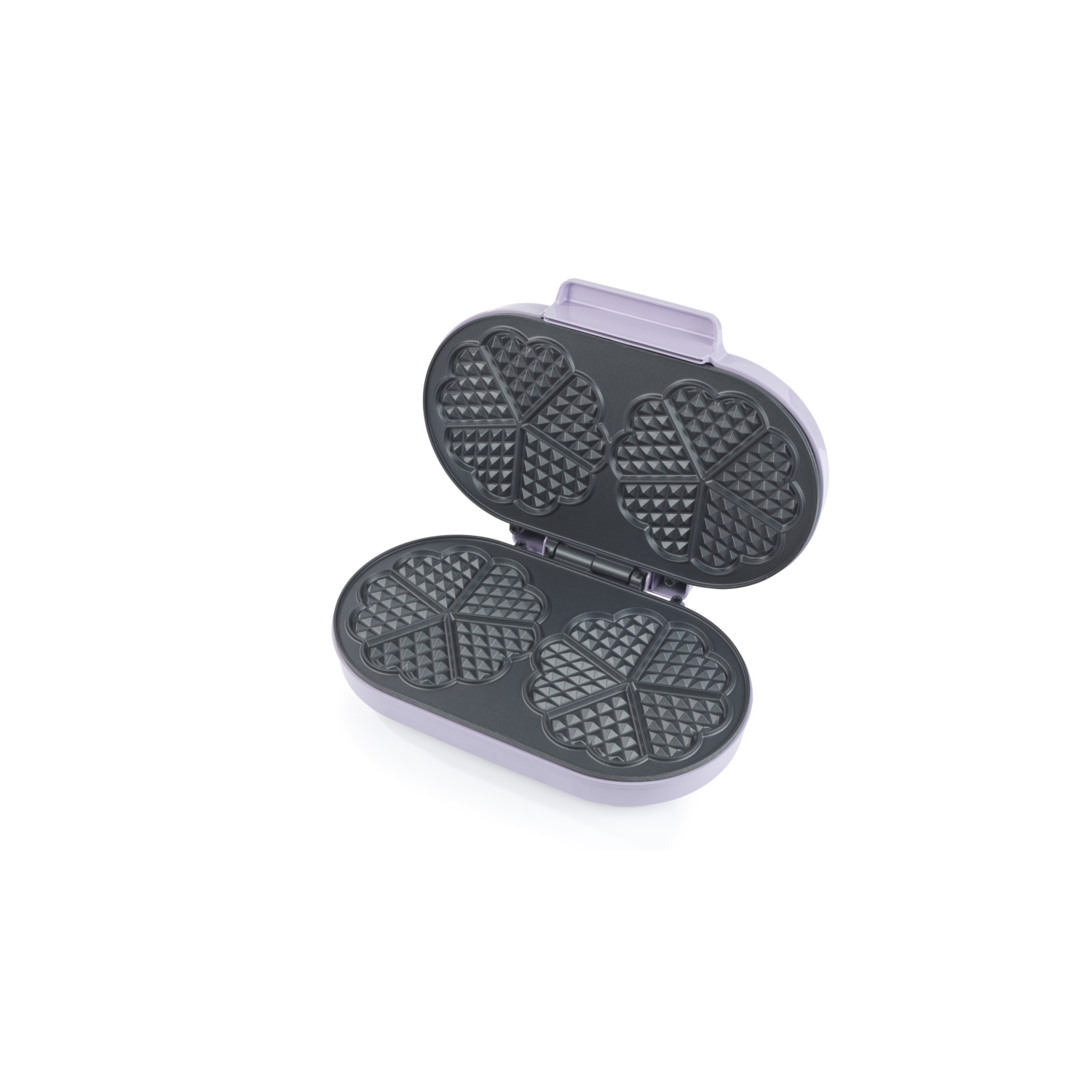 Giles & Posner - Double Heart Waffle Maker - 1400W - 34cm - Purple - Image 4