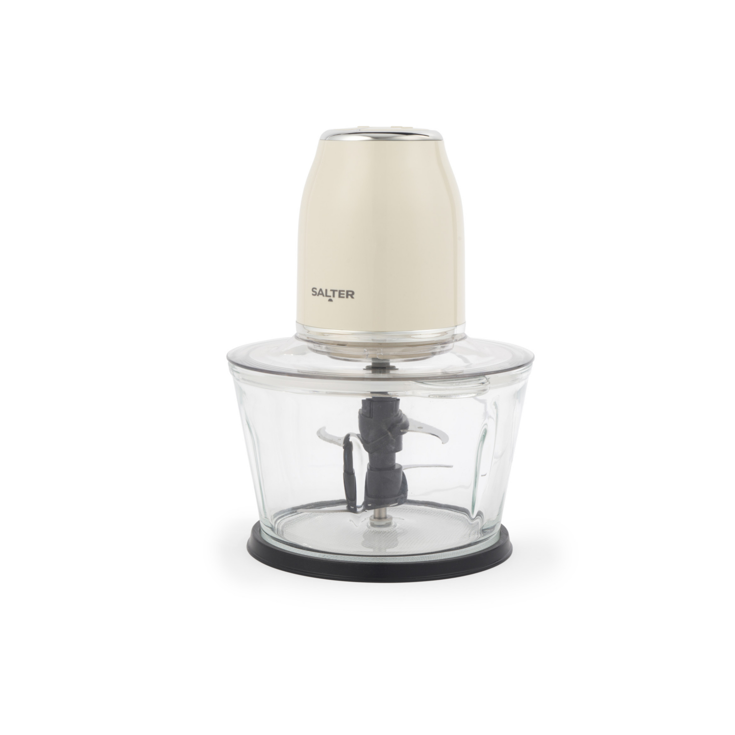 Salter Cream Retro Glass Food Chopper