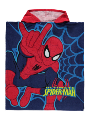 Spiderman Hooded Poncho Towel Boys at ASDA