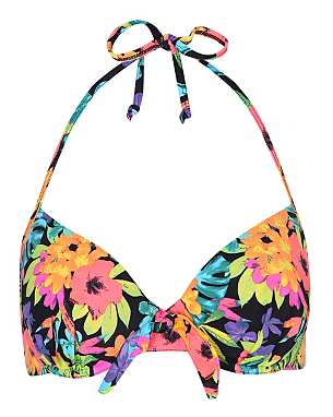 Floral Print Dual Cup Bikini Top | Women | George at ASDA