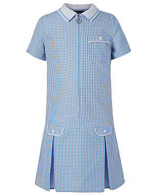 Gingham School Dress - Blue | School | George at ASDA