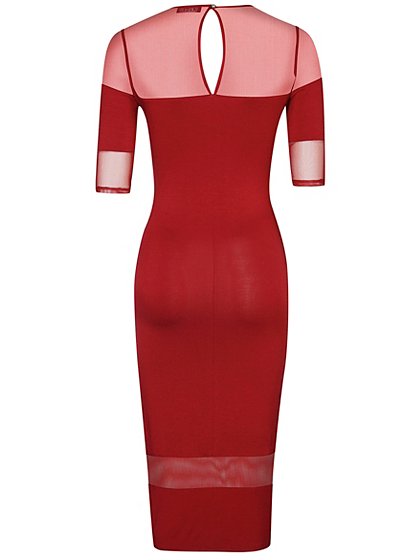G21 Sheer Panel Midi Dress | Women | George at ASDA