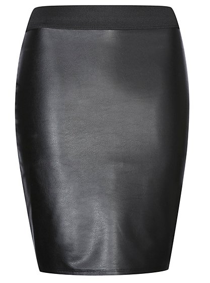 Faux-leather Panel Skirt | Women | George at ASDA