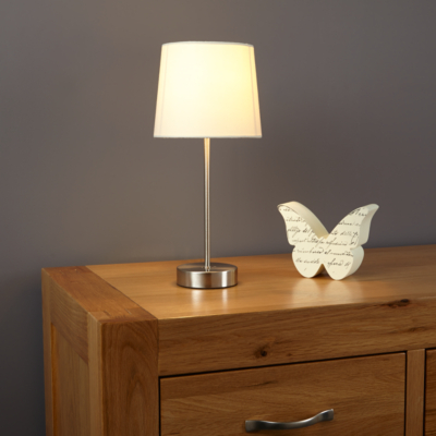 Home Black Stick Touch Lamp Home & Garden at ASDA