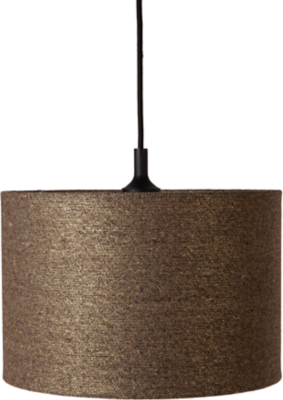 Home Natural Textured Drum Light Shade Home & Garden