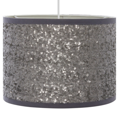 Home Sequin Light Shade Silver Home & Garden at ASDA