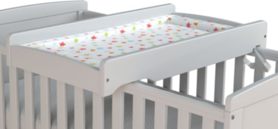 cot bed with cot top changer