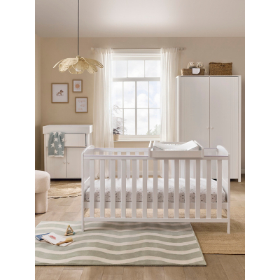 Kiddies Kingdom Rafferty Cot Top Changer (GH) - White