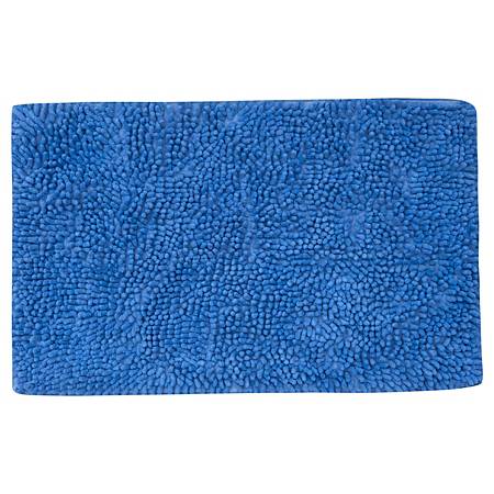 George Home Microfibre Chenille Bath Mat - Blue | Towels & Bath Mats ...