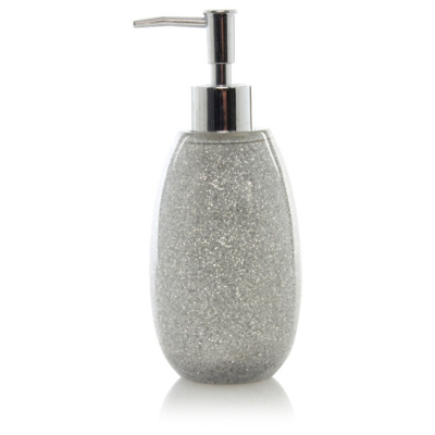 Silver Glitter Acrylic Soap Dispenser Home & Garden
