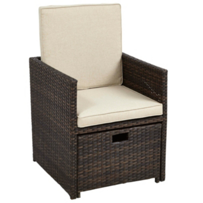 Borneo 5 Piece Cube Bistro Set Home & Garden at ASDA