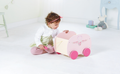 Home Wooden Pull Along Toy Box Kids at ASDA