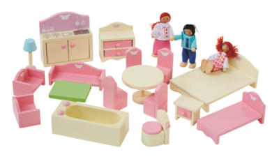 asda pink dolls house