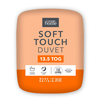 George White Soft Touch Microfibre Duvet - 13.5 Tog