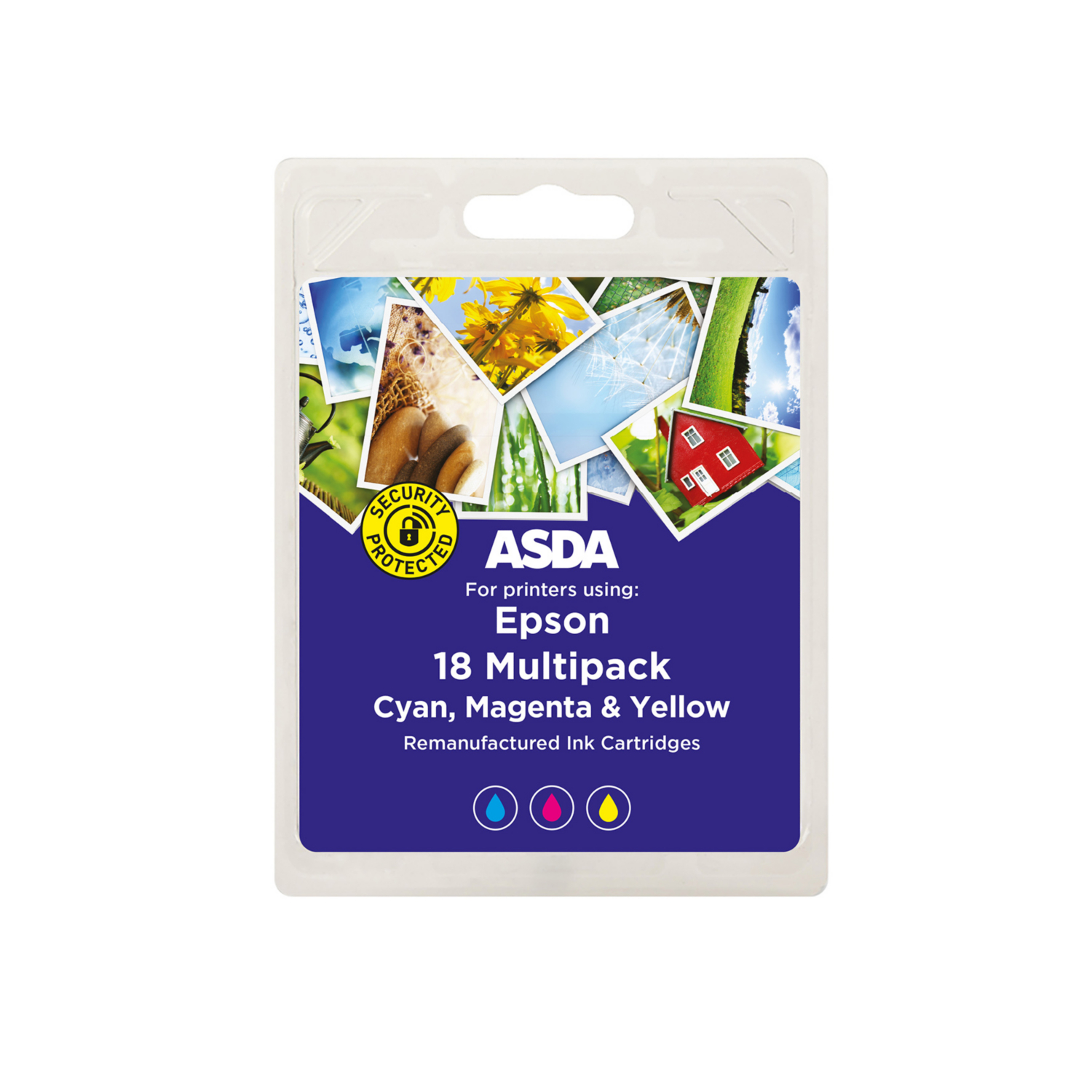 Asda Multi Remanufactured Epson T18 Pack Ink Cartridges