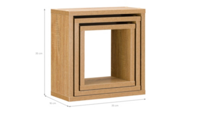 Home Leighton Wall Boxes White Home & Garden at ASDA