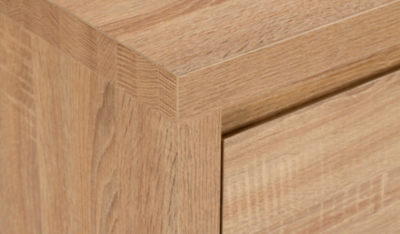 Home Leighton Chest of 4 Drawers Dark Oak Effect Home