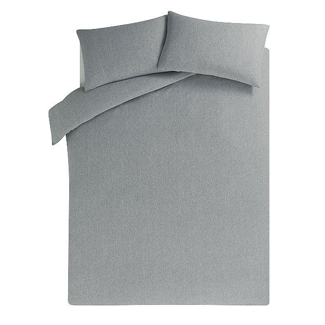 Grey Jersey Bedding Set With Fitted Sheet Home George