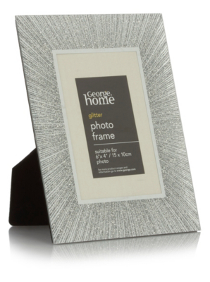 Home Glitter Photo Frame6 x 4 Inch Photo Frames at ASDA