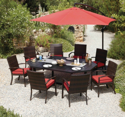 Haversham Classic 8 Person 220cm Dining Table Garden Furniture at ASDA